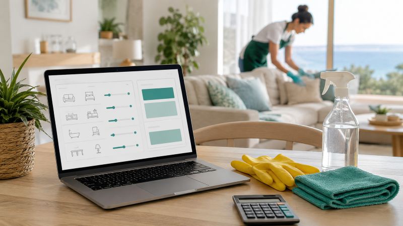 Calculador online del presupuesto de limpieza de una vivienda